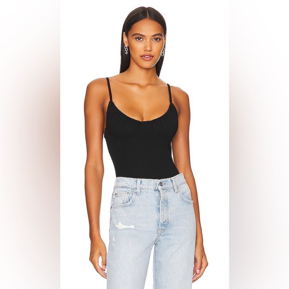 Remi X Revolve Jourdan Bodysuit in Black